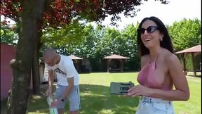 Behind the scene, Two Swinger Couples Meet at the Naturist campsite.