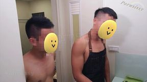 couple twink asian amateur handsome horny fucking bareback