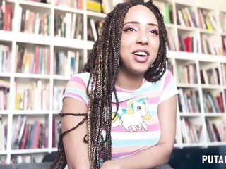 PutaLocura - The nice-looking mulatto Luna Blackx milks Torbe after a lustful interview