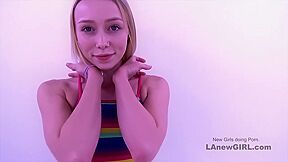 Linda Blonde - New Cute Girl Gets Tight Pussy Creampied At Her Modeling Audition