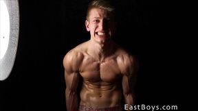 Jan Rocek flexing and impressive with his crazy body, too