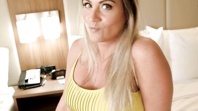 Buxom mommy is willing to help her stepson with a couple of sex issues