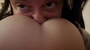 My friend puts her ass on my face and fills me with farts 4K