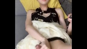 Korean like Japanese shemale sexy voice masturbation 4