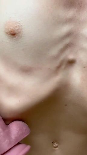 Skinny Fit Anorexic Bones Fetish POV Rubbing Your Cock on My Ribs