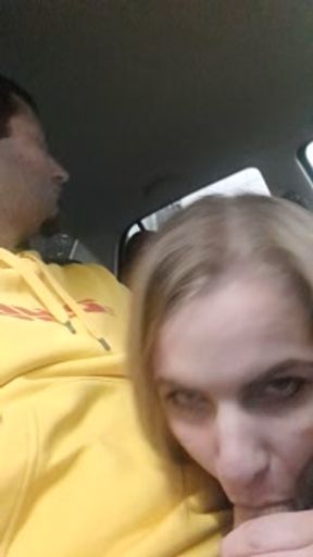 Car wash public blowjob