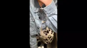 College girl gives amazing blowjob with sensitive nipples