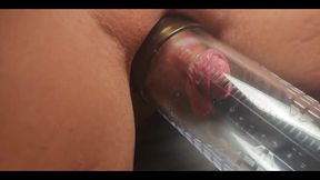 Busting and Making My Pussy Huge with the Vacuum Pump