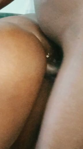 Stepsis taking a Big African Cock   Clip 1