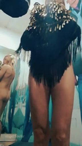 Dream of Pervert: have a look in the Fitting room when no lingerie Girl trying new Clothes. Tik Tok