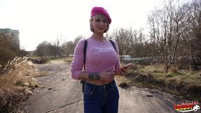 german scout - french blonde beauty endy with big clit and tits at pick up casting fuck