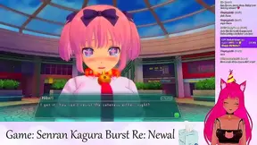 Neko Entices Viewers with Seductive Lingerie Display in Steamy Senran Kagura Stream