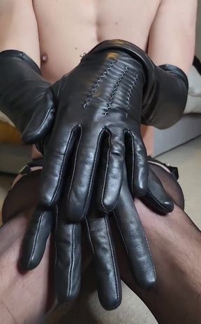 Leather gloves &amp;amp lingerie