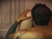 hermanastra  de grandes tetas  se deja comer el culo