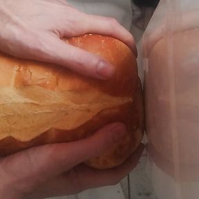 Bread loaf masturbation