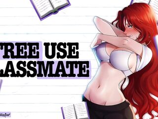 FREE-USE NERDY GAL DRILLED IN THE LIBRARY - Manga ASMR Audio Roleplay Yumprincess