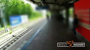 Kevin Karma Fucks Doreen's Tight Pussy at the Train Station in Public POV Scene