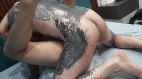 the second part of rough geng-bang with one young whore cumdump