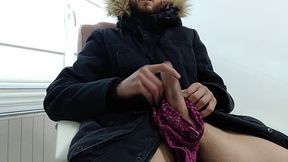 Male Masturbation with Shot Glass Ejaculation