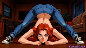 Futanari Batgirl Barbara Gordon (BAS) Masturbating, Cumshots, Selfsucking, more!