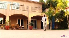 Stunning MILF Sunny Day deepthroats long black cock
