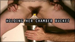 Holding Her Chamber Bucket