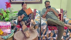 Princess Foot Worship for My Beautiful Indian Wife