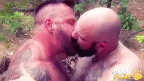 Intense Outdoor 3some Bareback With Horny Bears