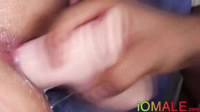 ”Lustful & charming guy fucks blindfolded friend's booty raw”