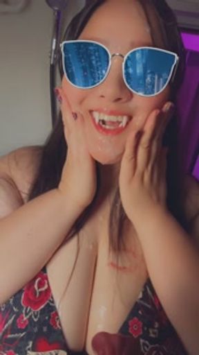 Vampire Enjoying a Facial