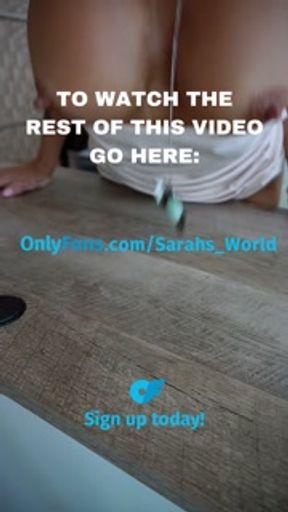 Hot Blonde Office Secretary Squirts on Desk POV