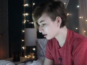 Cute busty girlfriend sends you a dirty Skype video message