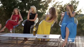 Nomi, Alisa, Maria Pie & Heidi Romanova: Four Sizzling Beauties in Oil-Fueled Orgy