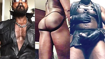 Fetish Scenes of Leather Big Muscle Butt & Bating