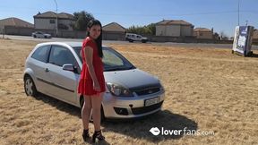 I felt brave and daring so I flashed my small boobs and big butt in public
