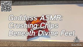 Goddess ASMR: Crushing Chips Beneath Divine Feet