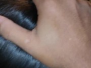 peruvian latina 18 sucks my cock like a whore in abandoned house and spits on him