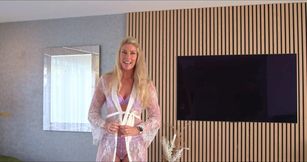 Milf shows pussy in see thru lingerie - Courtney Sins