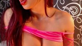 Wonderful Brazilian sexy webcam sexpot with nice bum fucking with toy