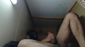 Cum out video alone in home