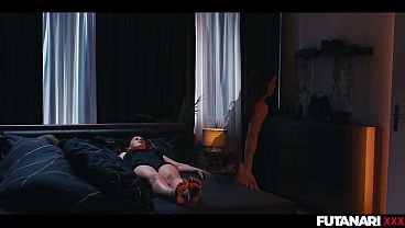 Girl Swallowing Shemale Cum - Redhead Mesmerized Into Submission by Futa Witch