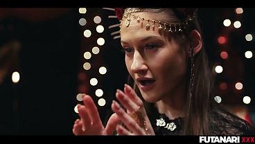 Girl Swallowing Shemale Cum - Redhead Mesmerized Into Submission by Futa Witch