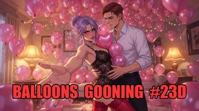 Balloons Gooning #23D: Inflate Your Mind Until It Pops (Animated, Music, Text)