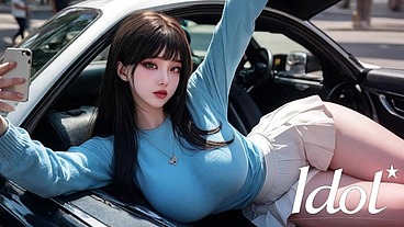 A respectable man picked up an Asian girl on the road and fucked her in his car [AI]