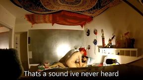 Horny couple having steamy fuck missionary style on bouncing bed