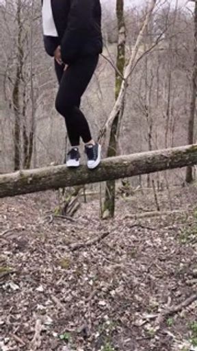 A horny Latvian girl is looking for a place to pee with a big stream of urine.