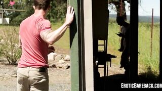 "Mark's Virgin Ass Gets Painted Red - Hot Anal Creampie"