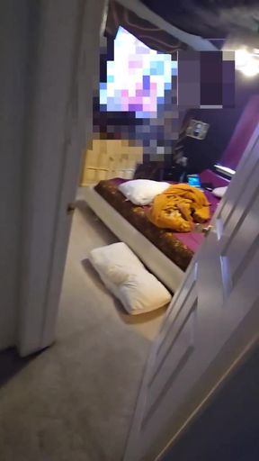 Priorities!  Str8 bud catches me jerking and playing ring toss with my dick