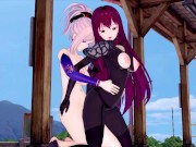 FUTA FATE MIYAMOTO MUSASHI X SCATHACH (3D HENTAI)