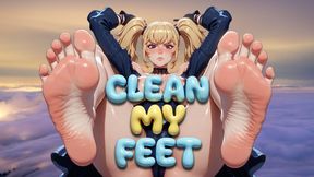 FOOT FETISH - Cleaning Service Feet - Sweaty Runner Makes Him Sniff Socks Lick Every Drop of Sweat From Her Salty Feet Then Footfucks His Mouth Until He Cums on Her Perfect Soles (Erotic Audio)